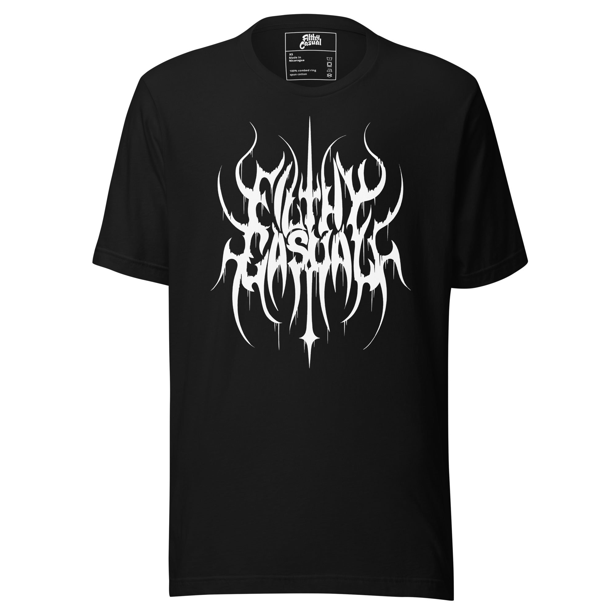 Black metal hotsell t shirts